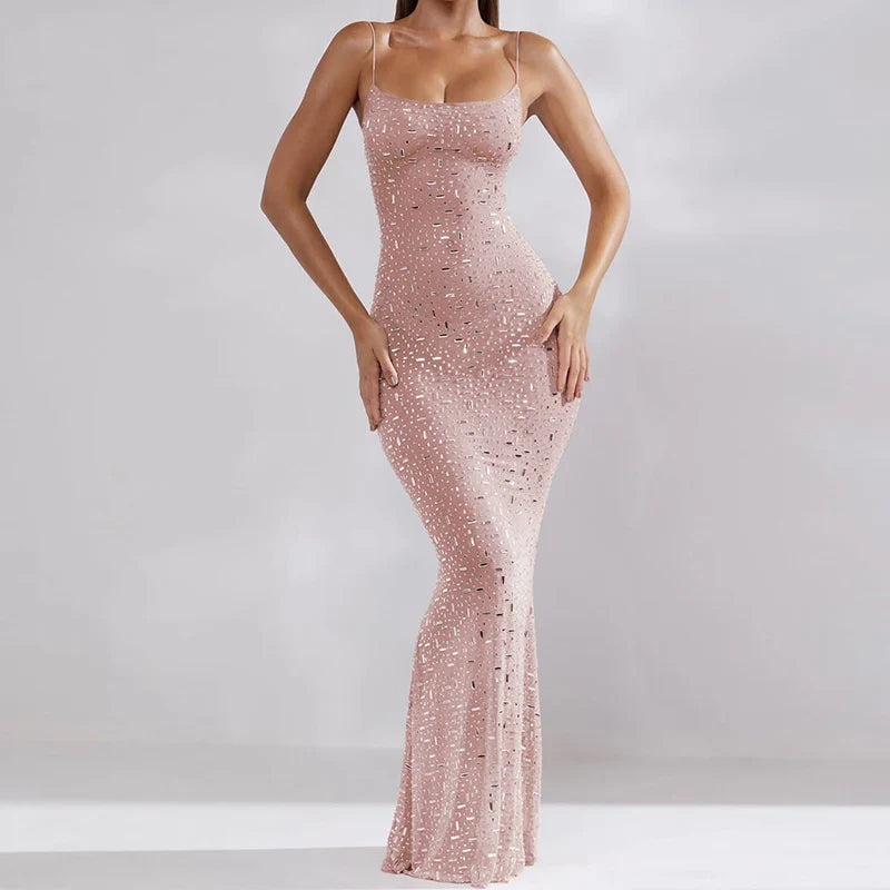 Elegant Sequin Maxi Dress