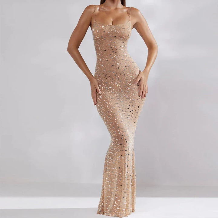 Elegant Sequin Maxi Dress